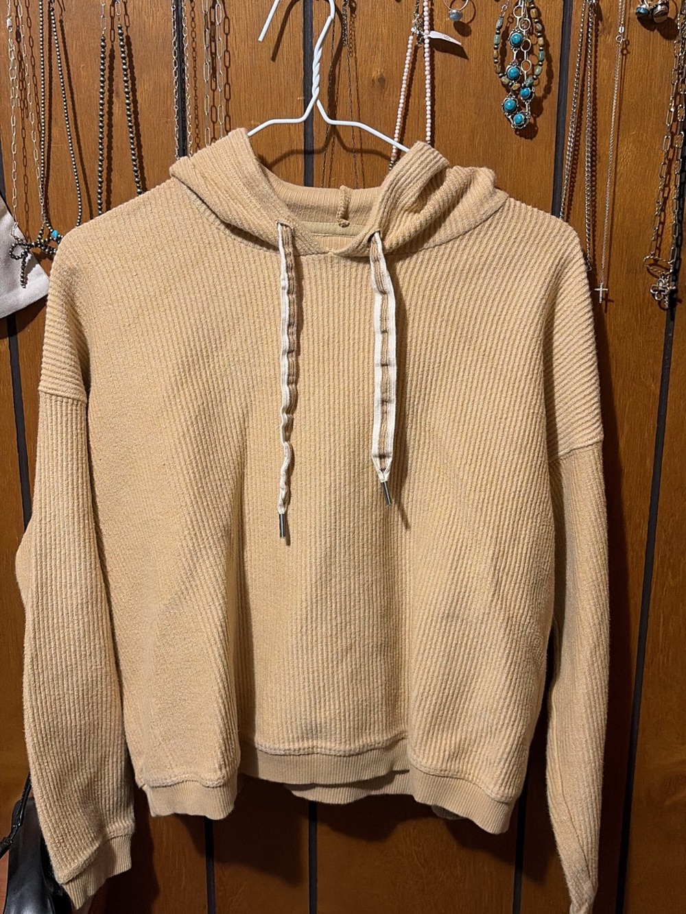 Aerie waffle knit hoodie